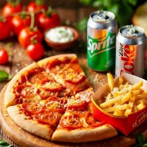 Pepperoni Chips and Drink