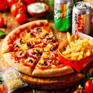 Chicken Feast Chips and Drink